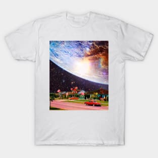 Weird Town collage art T-Shirt